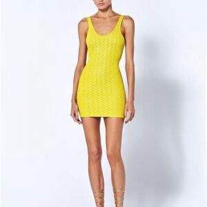 Alexis Ataro Tank Dress- yellow with shimmer - Brand New-